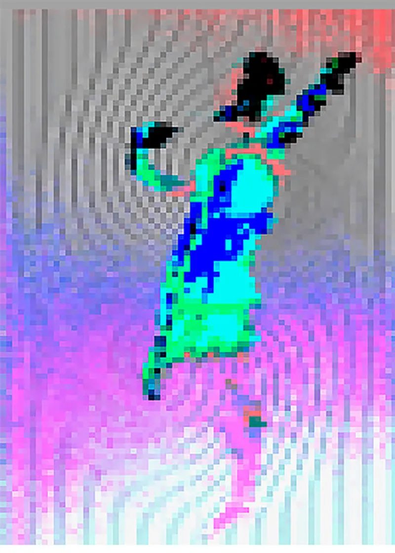 © INGEBORG RAUSS,SchwellenLeben4, 2021 
serielle Konzeptarbeit in Digitalart auf Aludibond, 150 x 100 cm