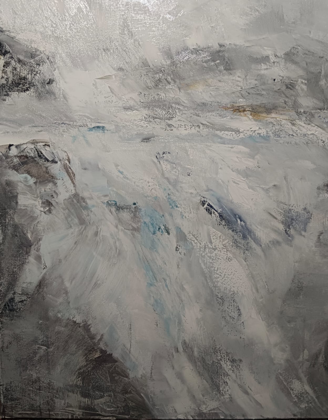 Ernst Hager, „Wasserfall“ Öl auf Leinwand, 80 x 100, 2024