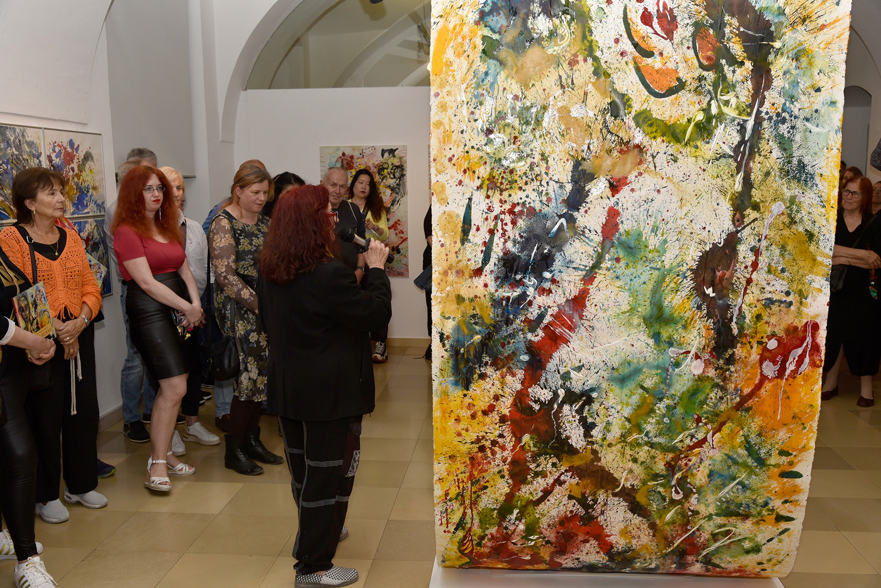 Renate Moran, Performance zur Ausstellung „Musik der Frauen im Bild“