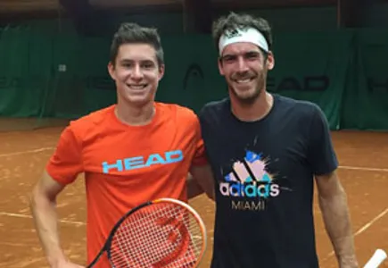 Training mit Gerald Melzer