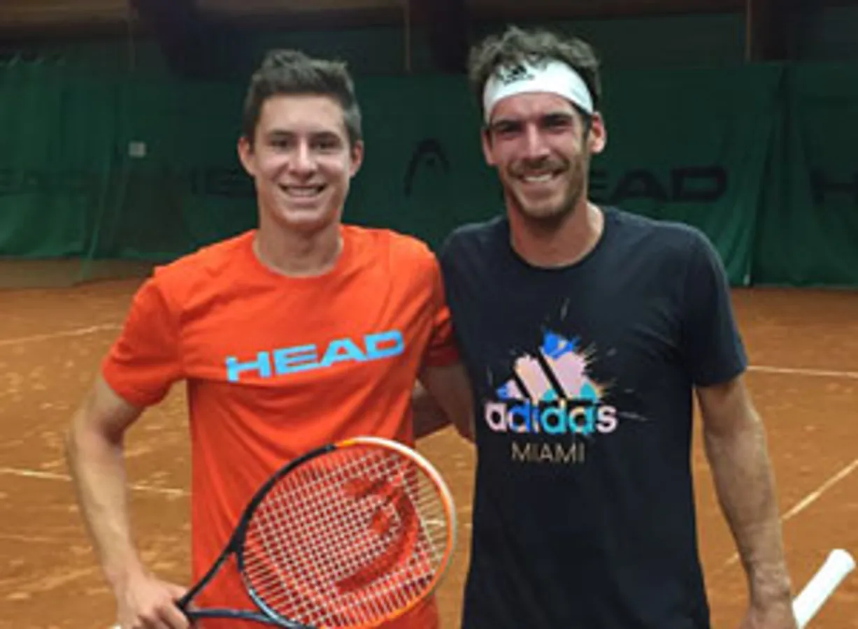 Training mit Gerald Melzer