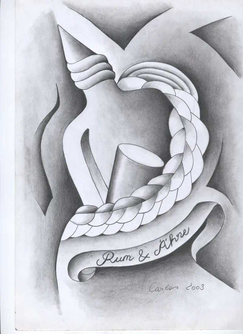 Rum und Ähre
Bleistift auf Papier
30 x 20 cm